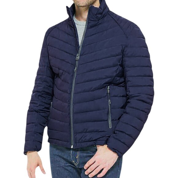 NWT Cole Haan Navy Blue Lightweight Puffer Small - Picture 1 of 3